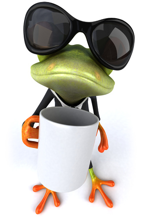 Fun frogの写真素材