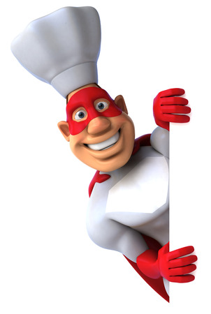 Superhero in chefs hatの写真素材