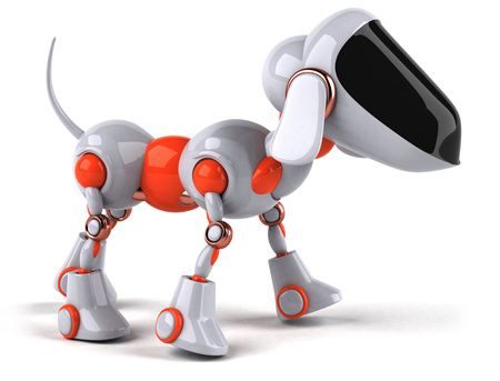 Robotic dog characterの写真素材