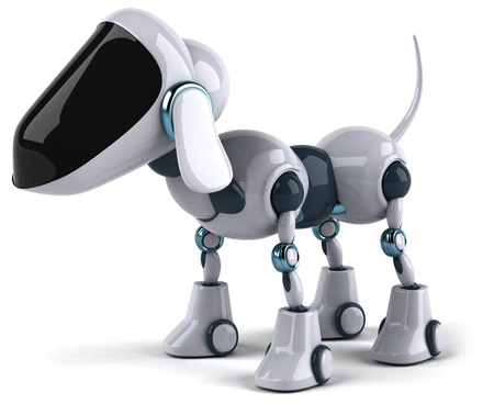 3D robotic dogの写真素材