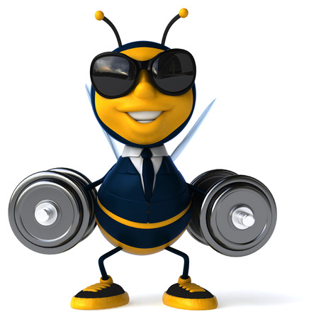 Fun beeの写真素材