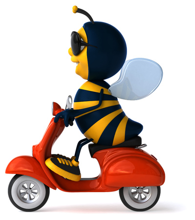 Fun beeの写真素材