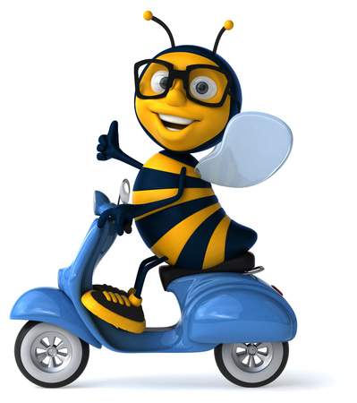 Fun beeの写真素材