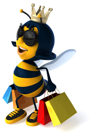 Fun beeの写真素材