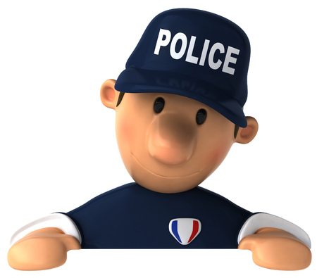 Cartoon policemanの写真素材