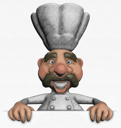 Chef characterの写真素材