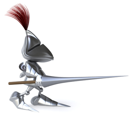 Knight with weapon of joustの写真素材