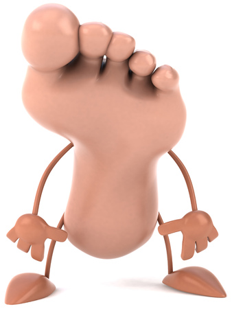Foot characterの写真素材