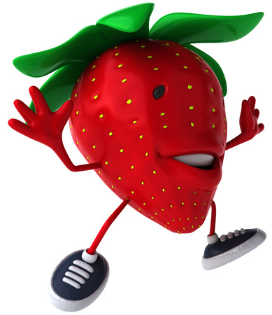 Cartoon strawberryの写真素材
