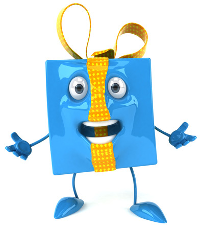 Gift box characterの写真素材