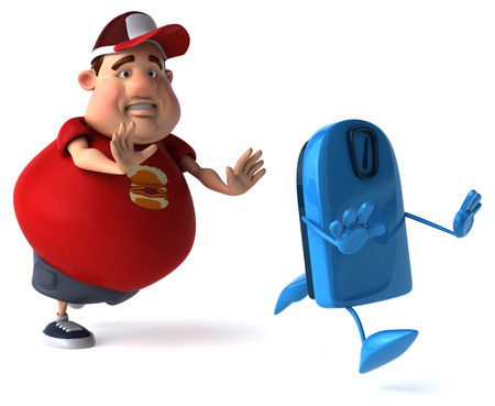 Overweight guyの写真素材