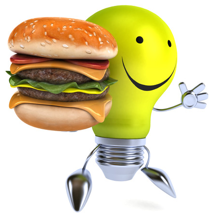 Fun light bulbの写真素材