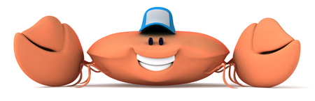 Crab with capの写真素材