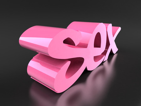 3D Sex textの写真素材