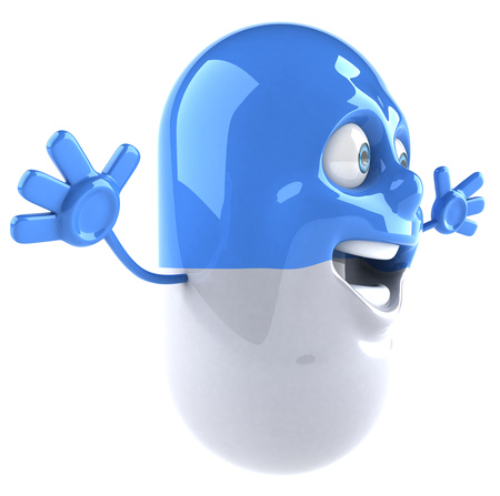 Medicine pill characterの写真素材