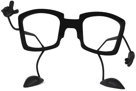 Spectacles characterの写真素材