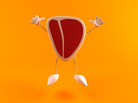 Steak characterの写真素材