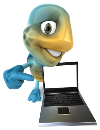 Fun turtleの写真素材