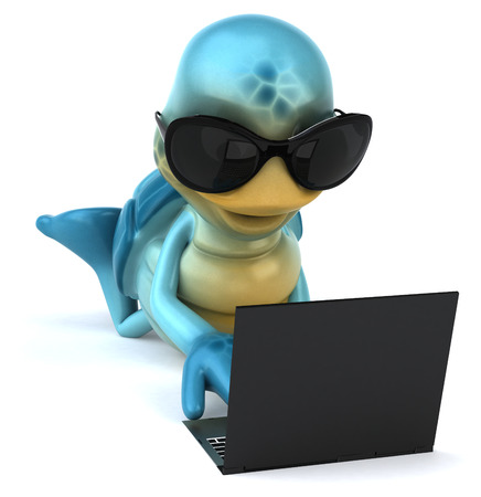 Fun turtleの写真素材