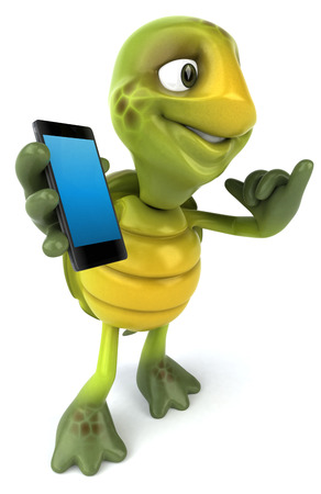 Fun turtleの写真素材