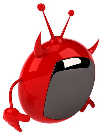 Evil tvの写真素材