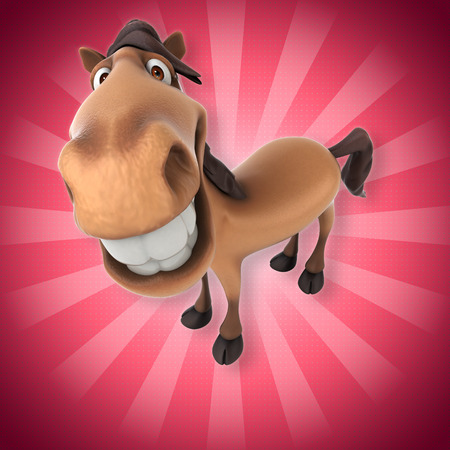 Fun horseの写真素材