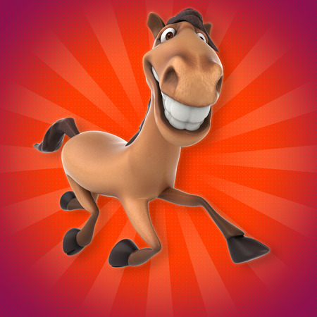 Fun horseの写真素材
