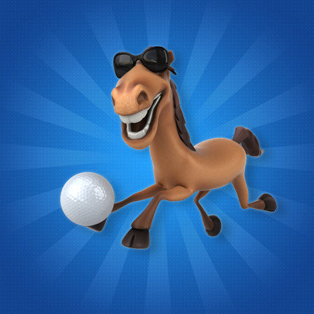 Fun horseの写真素材