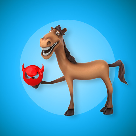 Fun horseの写真素材