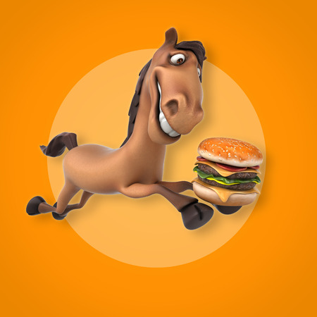 Fun horseの写真素材