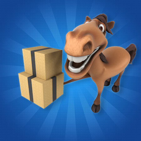 Fun horseの写真素材