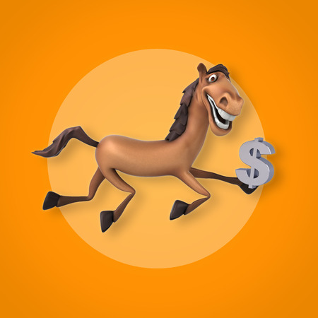 Fun horseの写真素材