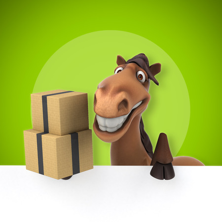 Fun horseの写真素材