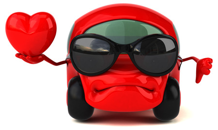 Fun car - 3D Illustrationの写真素材