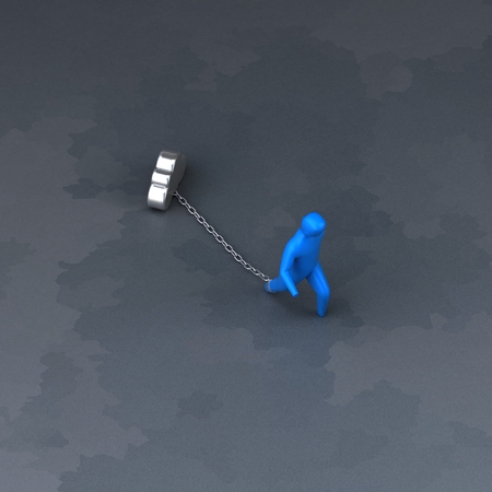 Burden symbol - 3D Illustrationの写真素材