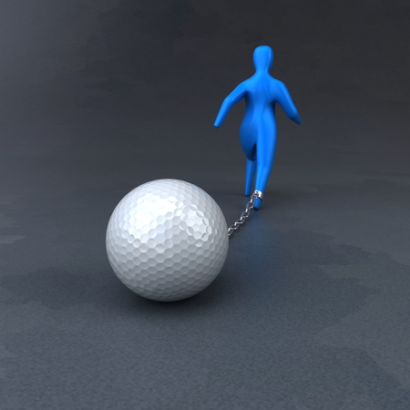 Burden symbol - 3D Illustrationの写真素材