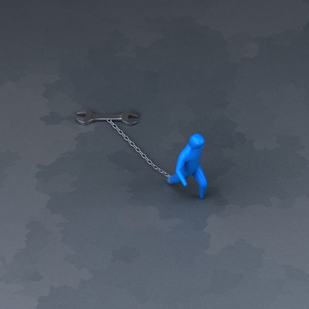 Burden symbol - 3D Illustrationの写真素材