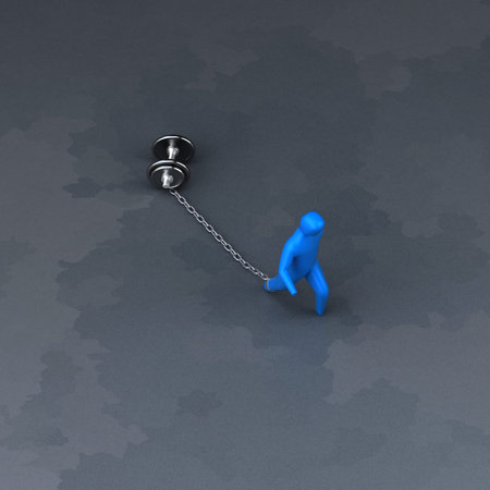 Burden symbol - 3D Illustrationの写真素材