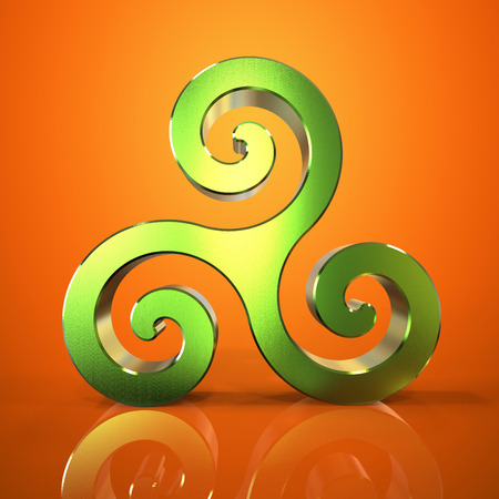 Triskel - 3D Illustrationの写真素材