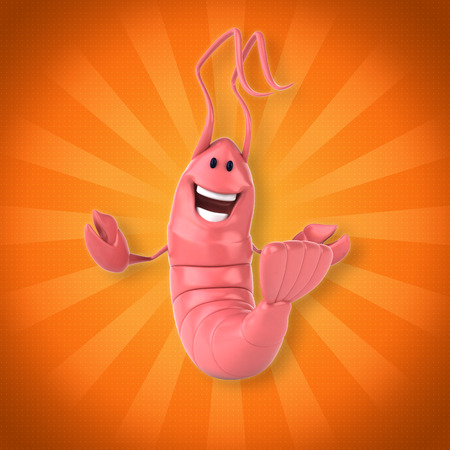 Fun shrimpの写真素材