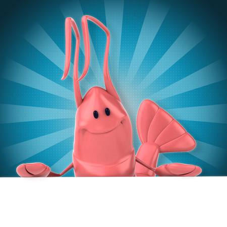 Fun shrimpの写真素材