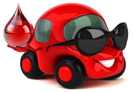 Fun car - 3D Illustrationの写真素材