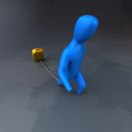 Burden symbol - 3D Illustrationの写真素材