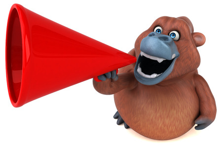 Fun Orangutan - 3D Illustrationの写真素材