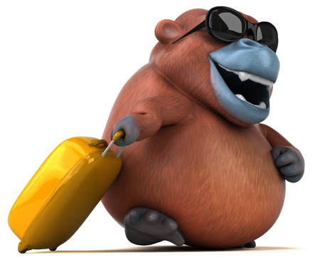 Fun Orangutan - 3D Illustrationの写真素材