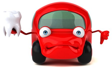 Fun car - 3D Illustrationの写真素材