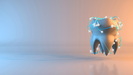 Tooth - 3D Illustrationの写真素材