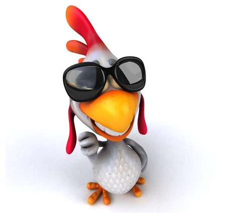 Fun chickenの写真素材