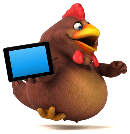 Fun chickenの写真素材