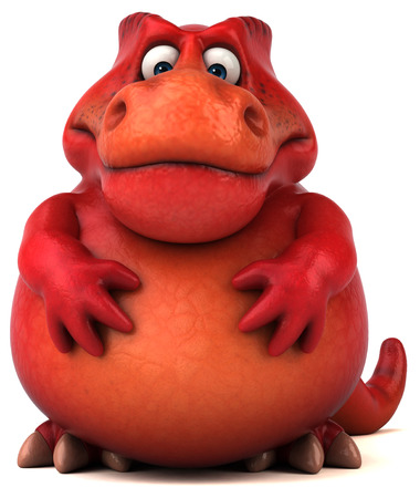 Fun dinosaur - 3D Illustrationの写真素材